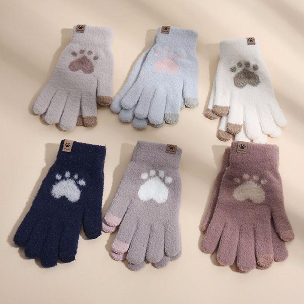 Elastic Plus Velvet Knitted Cat Paw Touch Screen Gloves Driving Gloves Female Gloves Wool Mittens
Elastic Plus Velvet Knitted Cat Paw Touch Screen Gloves Driving Gloves Female Gloves Wool Mittens