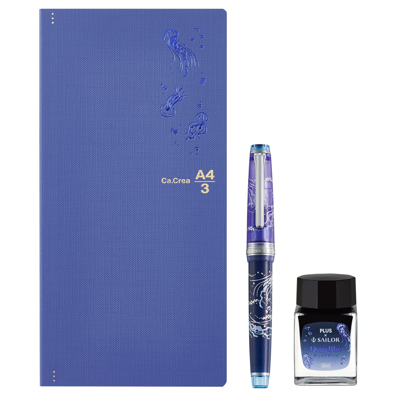 Plus Sailor Fountain Pen Memo Pad Premium Cross x Professional Gear Slim Kaigetsu Limited Set Gold Pen 14K Medium Fine Ka.Crie (МФ) 10-8829-340 86-128
Plus Sailor Fountain Pen Memo Pad Premium Cross x Professional Gear Slim Kaigetsu Limited Set Gold Pen 14K Medium Fine Ka.Crie (МФ) 10-8829-340 86-128