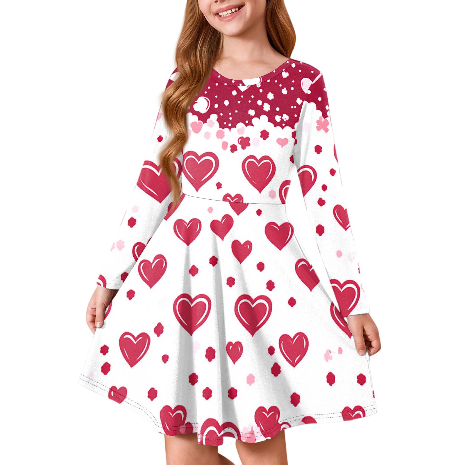 Літня принцесова сукня для дівчинки - Футболка А-силуету з довгим рукавом День святого Валентина 150
Літня принцесова сукня для дівчинки - Футболка А-силуету з довгим рукавом День святого Валентина 150