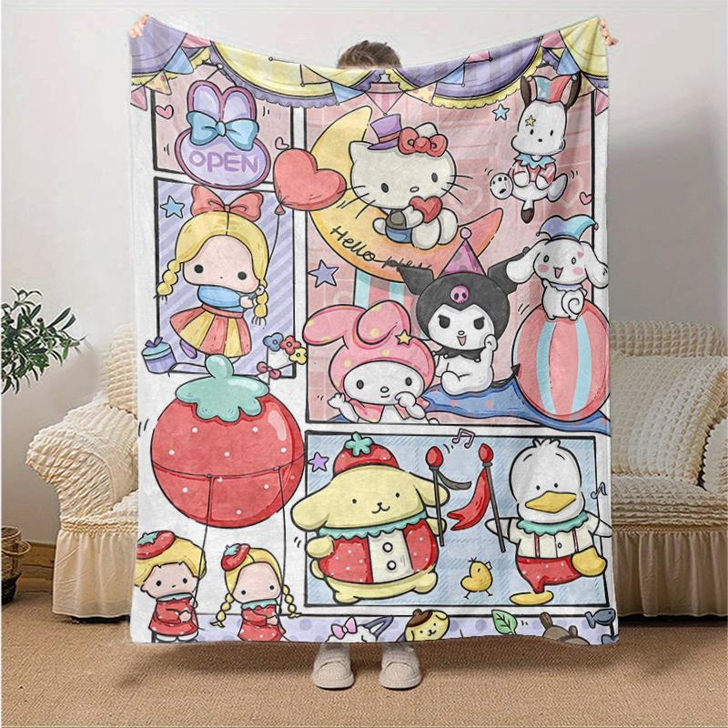1pc Colorful Carnival Celebration Hello Kitty and Friends Throw Blanket, Soft Warm Home Decorative Blankets for Couch Bed Sofa, Living Room, Travel, C 130x150cm
1pc Colorful Carnival Celebration Hello Kitty and Friends Throw Blanket, Soft Warm Home Decorative Blankets for Couch Bed Sofa, Living Room, Travel, C 130x150cm