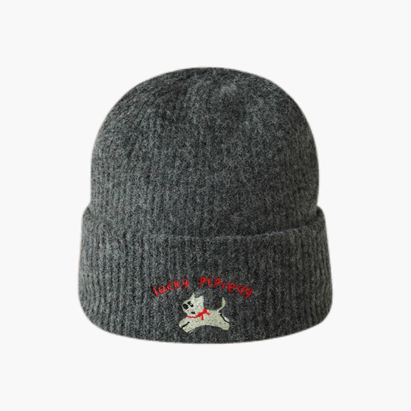 Cartoon Dog Embroidery Wool Knitted Hat For Women Autumn Winter Ear Protection Beanies Outdoor Cold-Proof Elastic Pullover Caps
Cartoon Dog Embroidery Wool Knitted Hat For Women Autumn Winter Ear Protection Beanies Outdoor Cold-Proof Elastic Pullover Caps