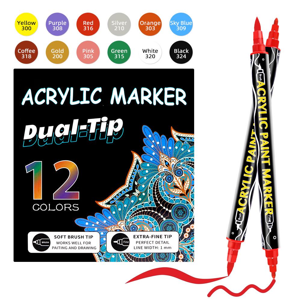 Dual-Tip Water-Based Acrylic Marker - Dududu Bestseller Paintbrush
Dual-Tip Water-Based Acrylic Marker - Dududu Bestseller Paintbrush