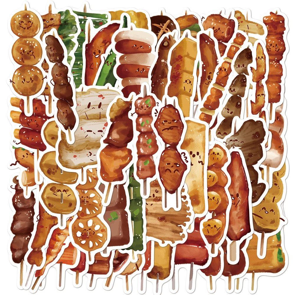 1set Grilled skewer picture guide sticker creative phone case, hand account book, insulated cup decoration, waterproof DIY
1set Grilled skewer picture guide sticker creative phone case, hand account book, insulated cup decoration, waterproof DIY