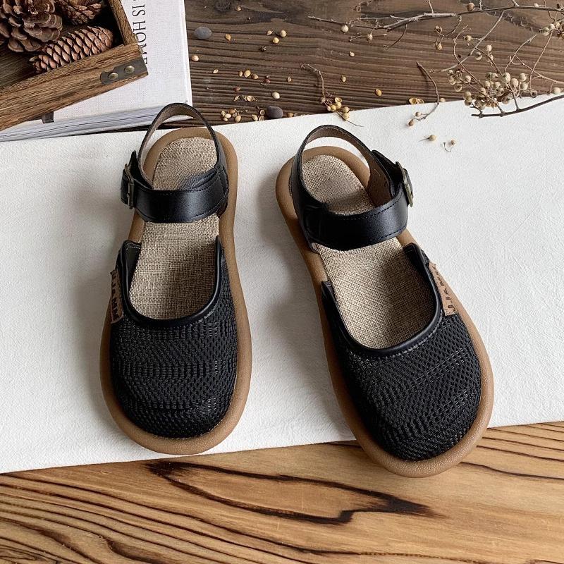 Сандалии в стиле лесной стиль с льняным носком для женщин с мягкой подошвой, летняя дышащая сетчатая обувь, обувь для колледжа с отверстиями для аэродинамической трубы для ношения на открытом воздухе 40
Сандалии в стиле лесной стиль с льняным носком для женщин с мягкой подошвой, летняя дышащая сетчатая обувь, обувь для колледжа с отверстиями для аэродинамической трубы для ношения на открытом воздухе 40