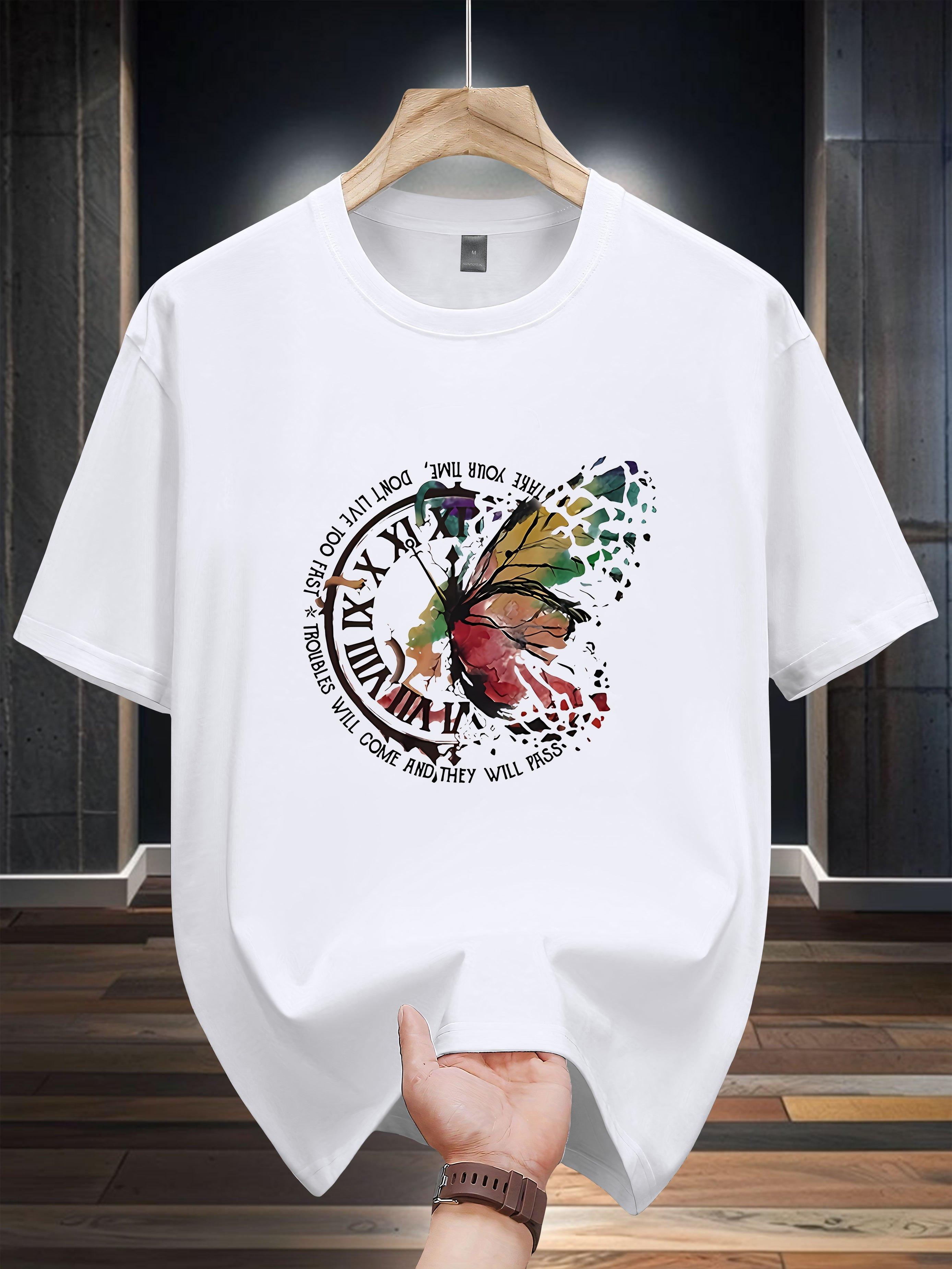 Niuwang Selection T-shirt - White Casual Round Neck Tee with Vibrant Butterfly & Inspirational Quote Graphic Print S
Niuwang Selection T-shirt - White Casual Round Neck Tee with Vibrant Butterfly & Inspirational Quote Graphic Print S