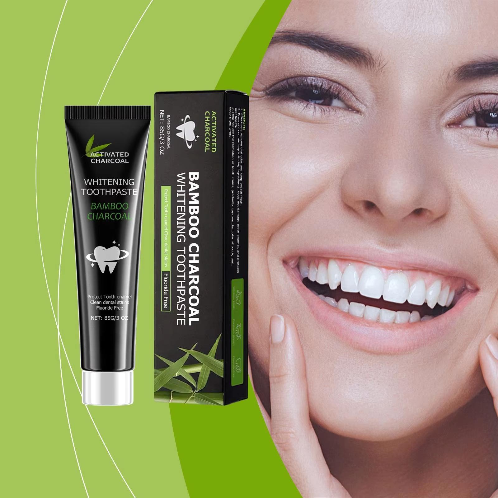 Whitening Toothpaste Adsorb Bad Breath Remove Yellow Teeth Strong Deep Cleaning Teeth Stain Oral Care Bamboo Charcoal Toothpaste 1PC
Whitening Toothpaste Adsorb Bad Breath Remove Yellow Teeth Strong Deep Cleaning Teeth Stain Oral Care Bamboo Charcoal Toothpaste 1PC