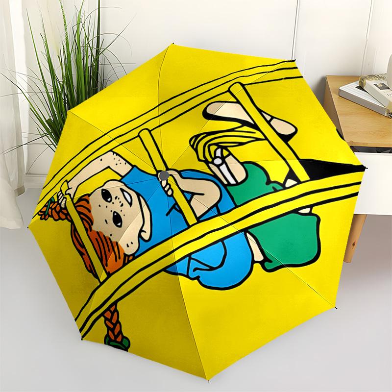 1pc Pippi, Longstocking Automatic Folding Umbrella - 8-Rib Automatic Open/Close, Portable Collapsible Compact Umbrella yy251218078
1pc Pippi, Longstocking Automatic Folding Umbrella - 8-Rib Automatic Open/Close, Portable Collapsible Compact Umbrella yy251218078