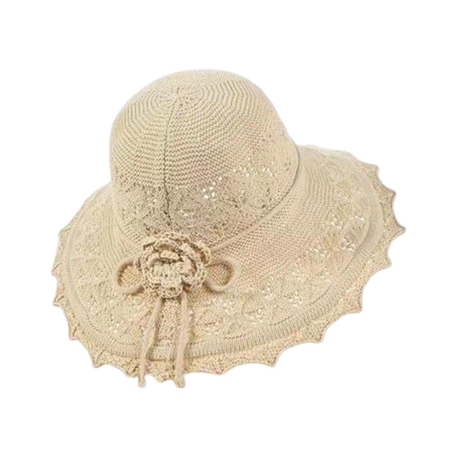 Summer Crochet Straw Hat For Women Beach Hat Flower Wide Brim Beach Sun Hat Female Panama Straw Hat Lightweight Floppy Hat бежевый
Summer Crochet Straw Hat For Women Beach Hat Flower Wide Brim Beach Sun Hat Female Panama Straw Hat Lightweight Floppy Hat бежевый