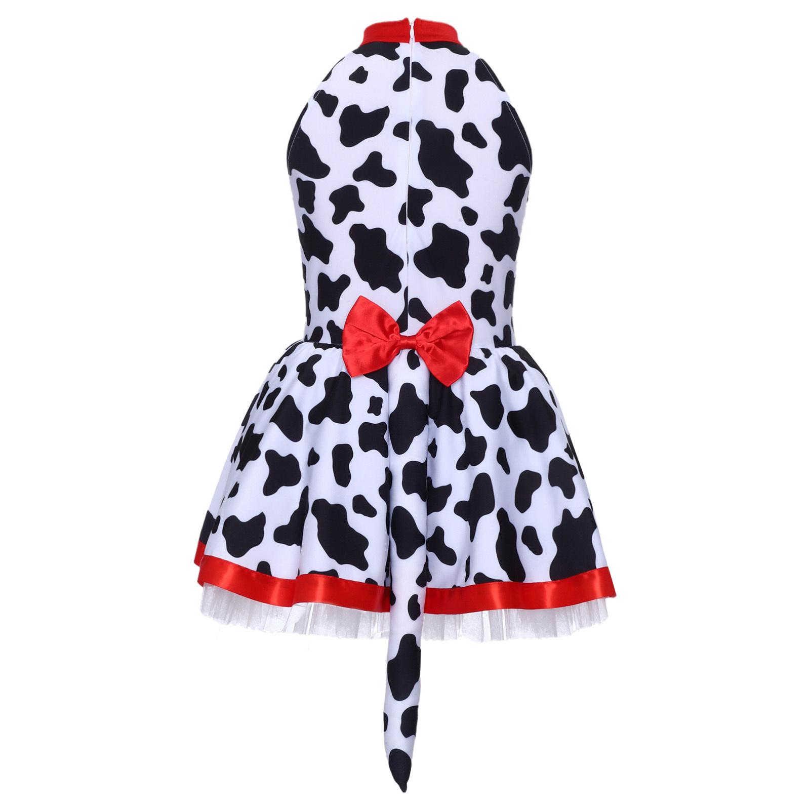 Girls Printed Dress Costume with Bells Layered Ruffled Skirt Invisible Zipper Sleeveless Leotard 5-6 Years чорний/білий
Girls Printed Dress Costume with Bells Layered Ruffled Skirt Invisible Zipper Sleeveless Leotard 5-6 Years чорний/білий