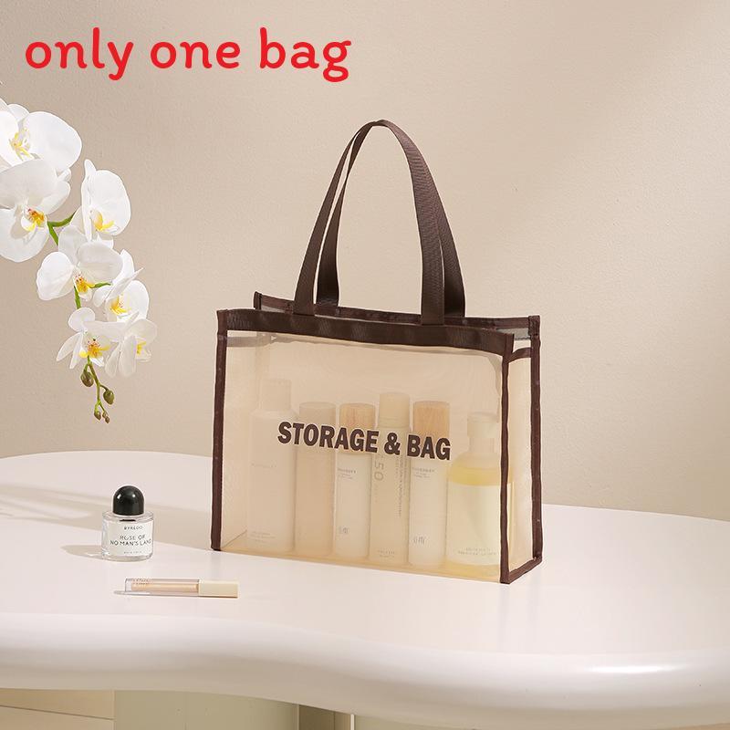 Nylon Mesh Travel Organizer With Multiple Compartments For Bathroom And Luggage Storage S бежевий
Nylon Mesh Travel Organizer With Multiple Compartments For Bathroom And Luggage Storage S бежевий