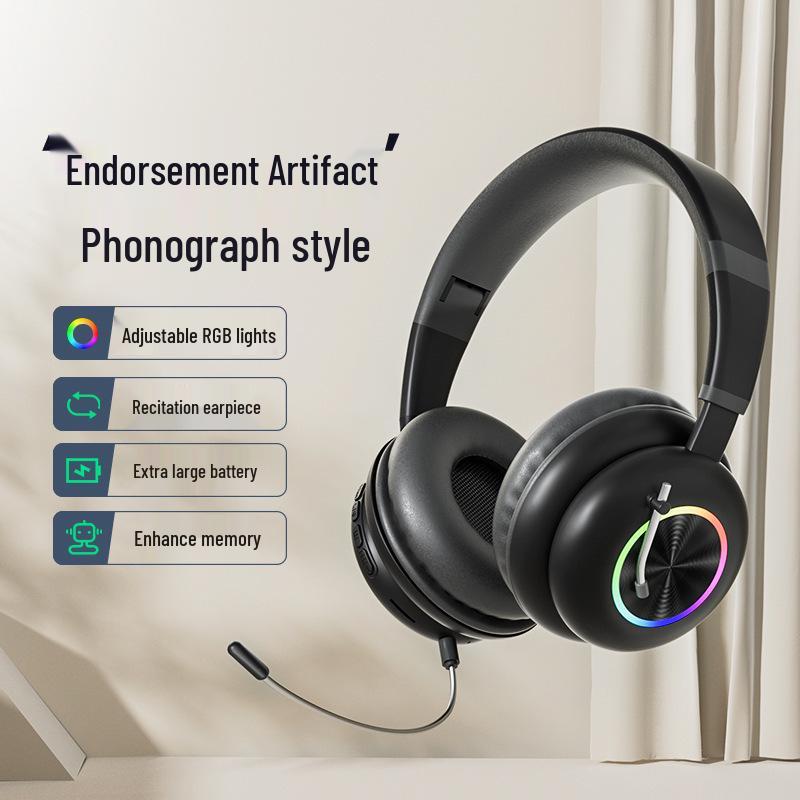KE-29 RGB Bluetooth Over-Ear & In-Ear Retro Headphones чорний
KE-29 RGB Bluetooth Over-Ear & In-Ear Retro Headphones чорний