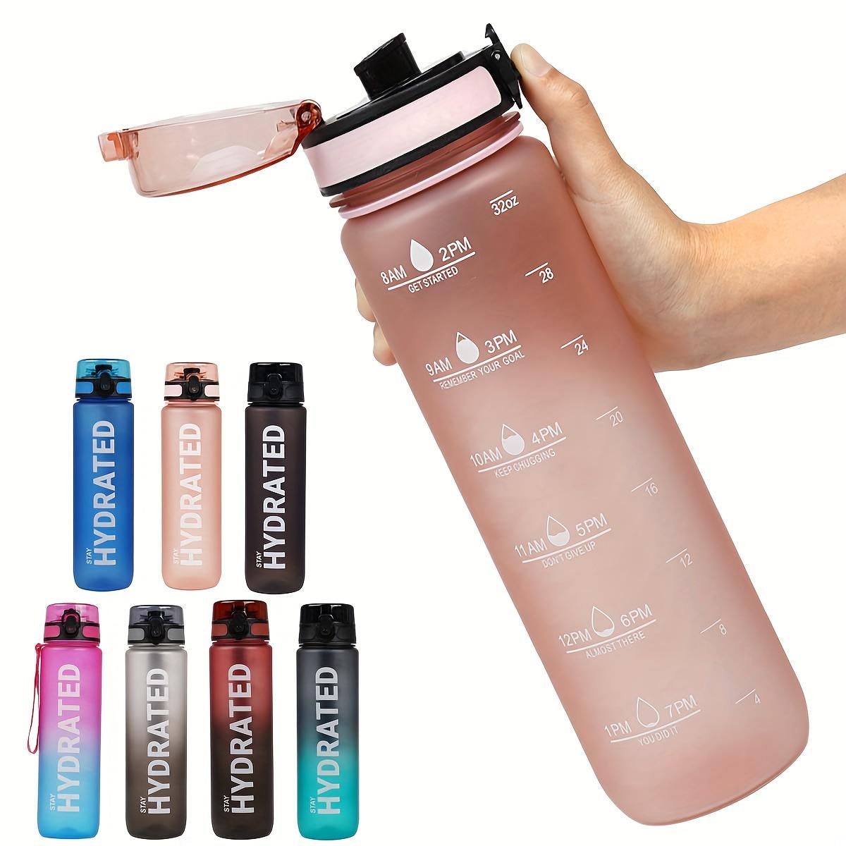 32oz Motivational Water Bottle with Time Markers Leakproof BPA-Free Water Jug Flip Top Large Capacity Hydration Bottle Gym Sport 1000ml рожевий
32oz Motivational Water Bottle with Time Markers Leakproof BPA-Free Water Jug Flip Top Large Capacity Hydration Bottle Gym Sport 1000ml рожевий