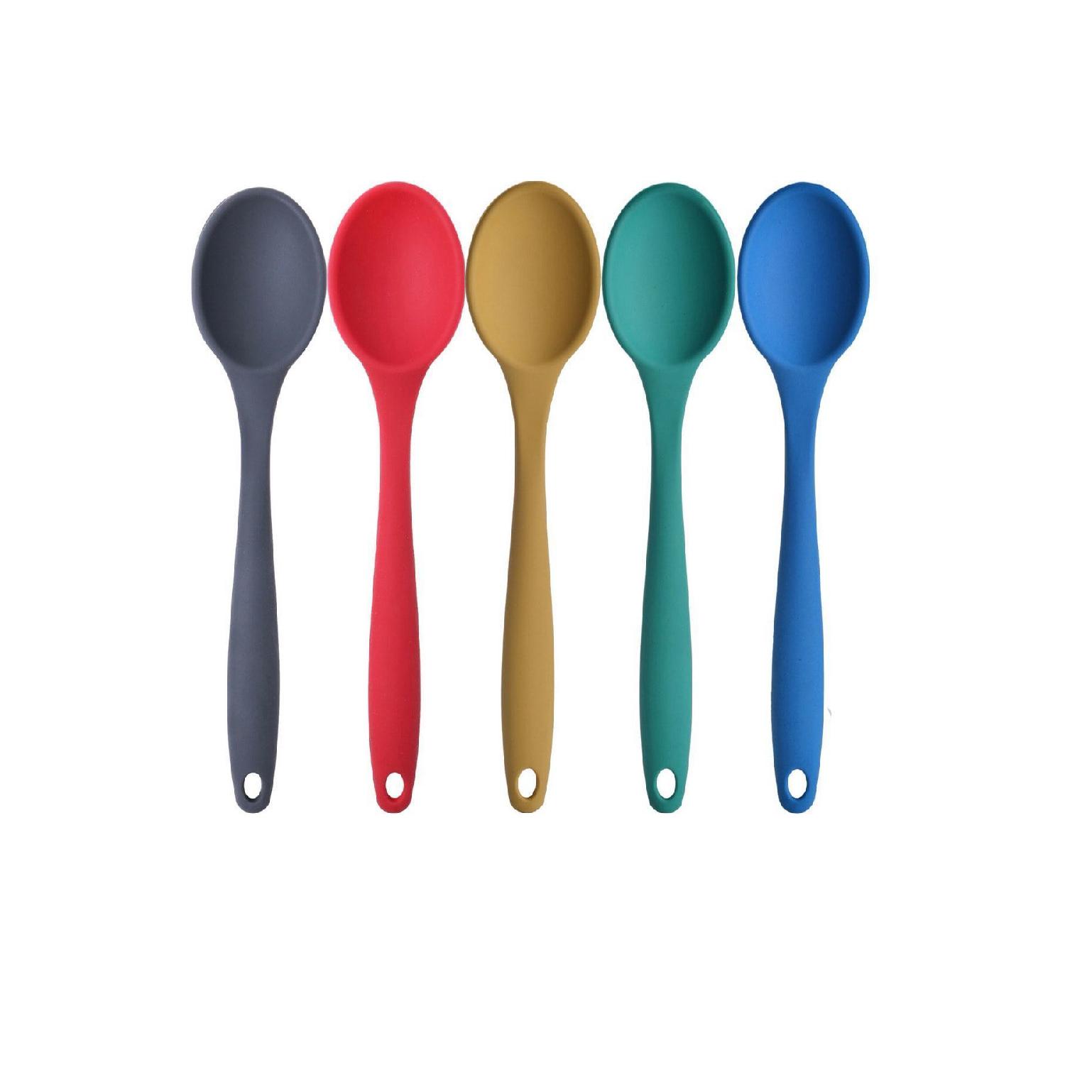 Большой размер, огнестойкий набор силиконовых ложек с антипригарным покрытием, 5 шт., силиконовая ложка, антрацит, красный, желтый, зеленый, синий чистый
Большой размер, огнестойкий набор силиконовых ложек с антипригарным покрытием, 5 шт., силиконовая ложка, антрацит, красный, желтый, зеленый, синий чистый