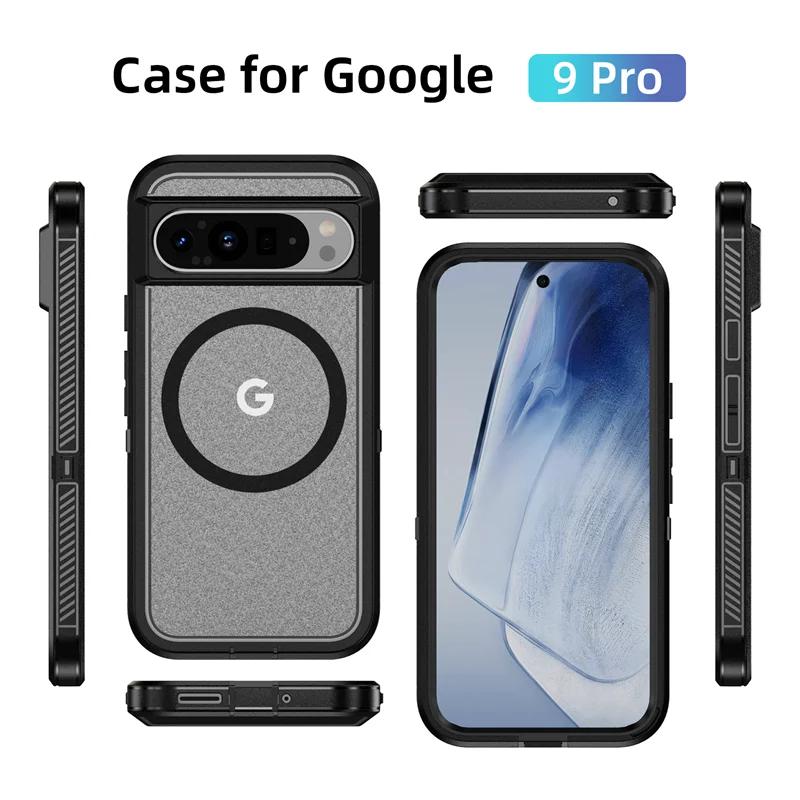 Прочный защитный противоударный чехол для телефона для Google Pixel 9 Pro 8A 8 9 Pro, рамка из ТПУ, магнитная пластиковая задняя крышка с беспроводной зарядкой
Прочный защитный противоударный чехол для телефона для Google Pixel 9 Pro 8A 8 9 Pro, рамка из ТПУ, магнитная пластиковая задняя крышка с беспроводной зарядкой