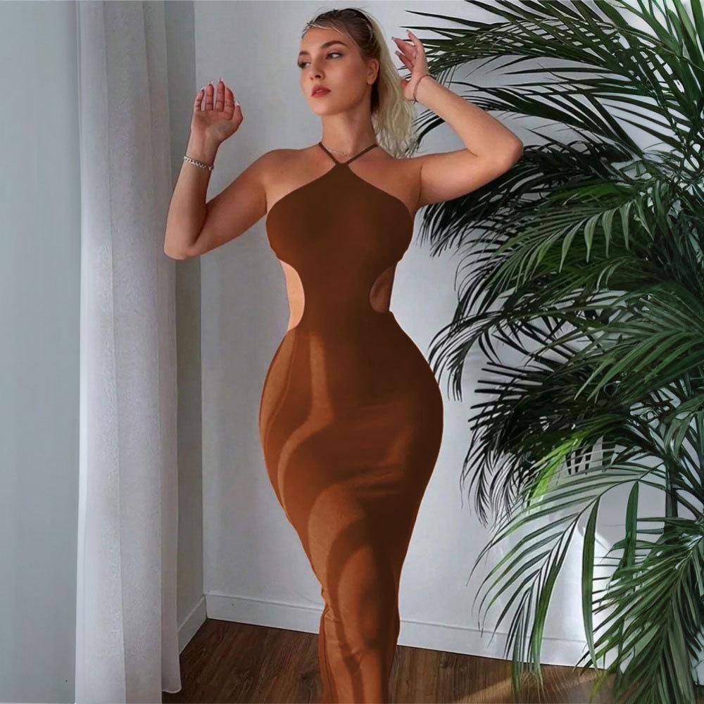 European & American Spring/Summer Women s Sexy Backless Lace-up Halter Bodycon Dress S
European & American Spring/Summer Women s Sexy Backless Lace-up Halter Bodycon Dress S