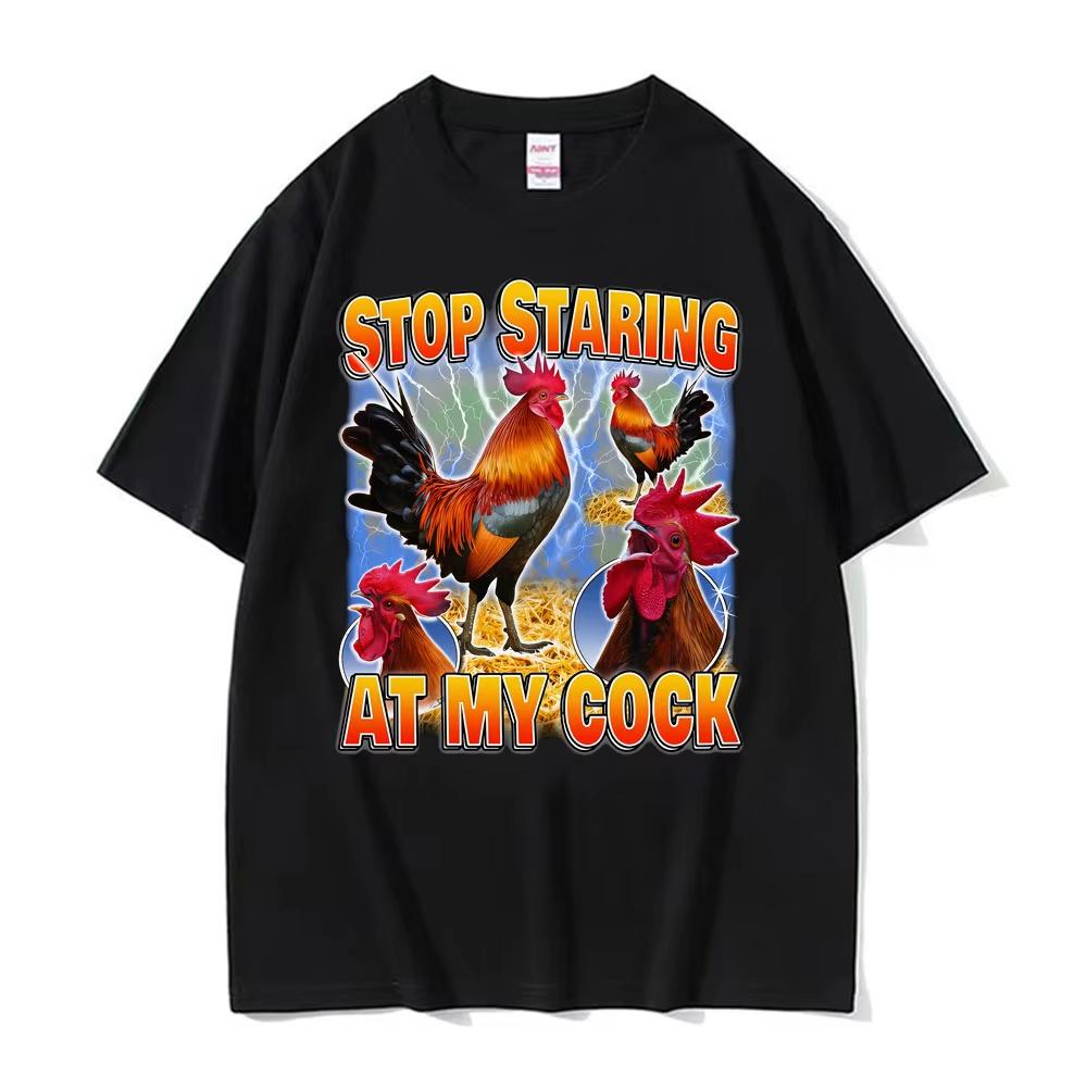 Stop Staring At My Cock Graphic T Shirt Funny Meme T-shirts Gift Men Women Fashion Summer Street 100_ Cotton Short Sleeve Shi... 5XL різнокольоровий
Stop Staring At My Cock Graphic T Shirt Funny Meme T-shirts Gift Men Women Fashion Summer Street 100_ Cotton Short Sleeve Shi... 5XL різнокольоровий