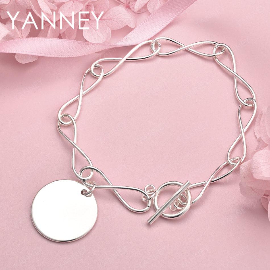 925 Sterling Silver 8-inch Delicate Round Bracelet for Women - Stylish Party Wedding Glamour Gift Jewelry Accessories
925 Sterling Silver 8-inch Delicate Round Bracelet for Women - Stylish Party Wedding Glamour Gift Jewelry Accessories