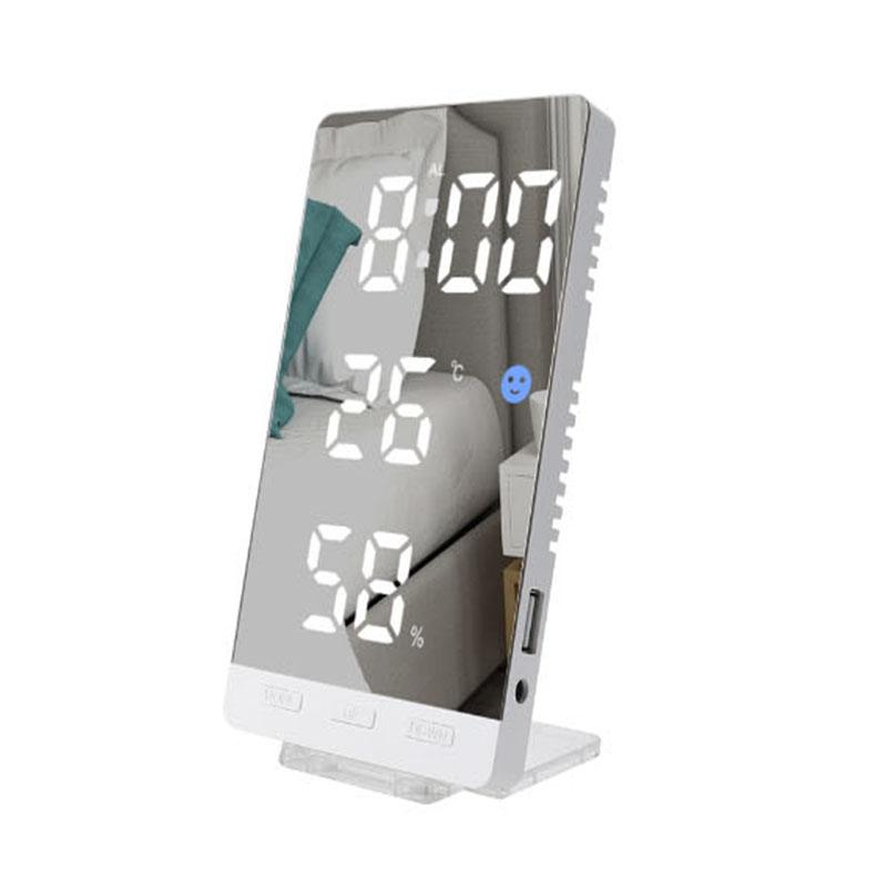 Цифровой будильник светодиодные часы с температурой и влажностью настольные часы для офиса, настенные часы, прикроватные часы белый
Цифровой будильник светодиодные часы с температурой и влажностью настольные часы для офиса, настенные часы, прикроватные часы белый