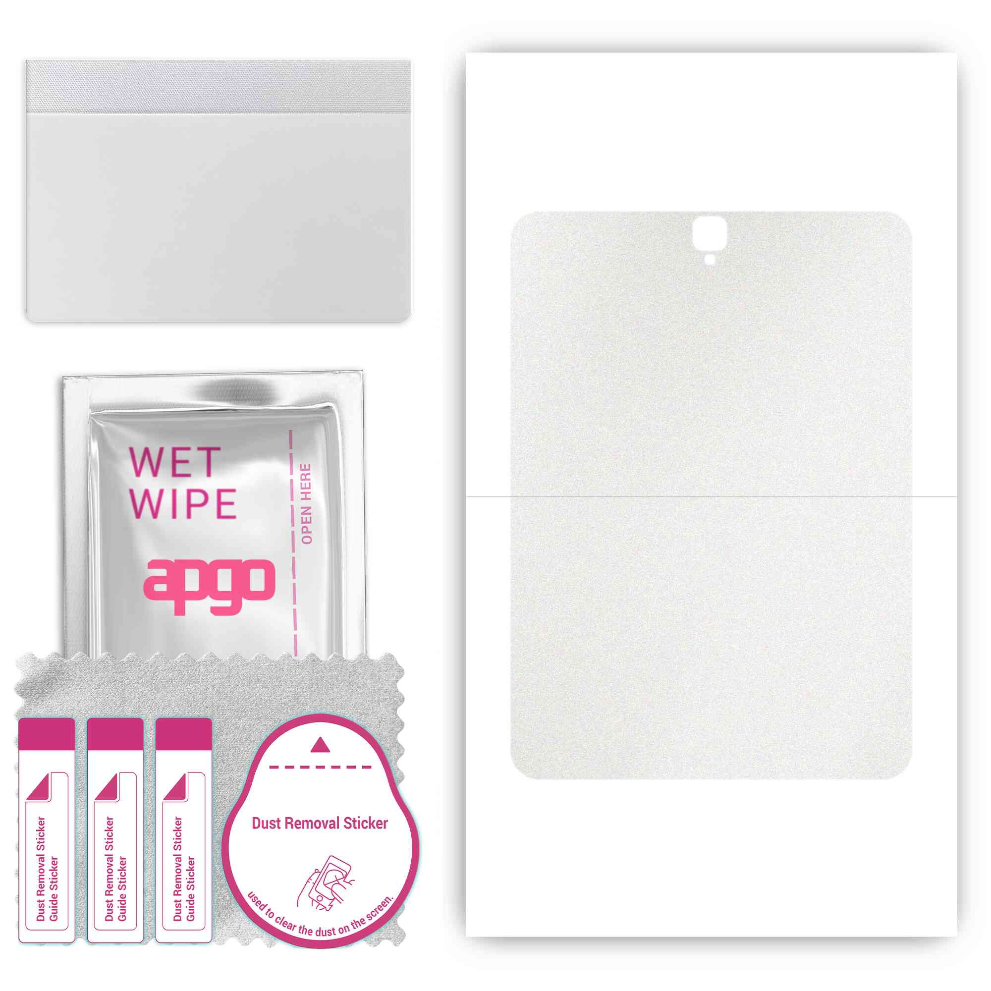 apgo Protective Skin Sticker for the back compatible with Samsung Galaxy Tab S3 9.7, Wrap Film, Foil, Vinyl - Pattern Matte Transparent
apgo Protective Skin Sticker for the back compatible with Samsung Galaxy Tab S3 9.7, Wrap Film, Foil, Vinyl - Pattern Matte Transparent