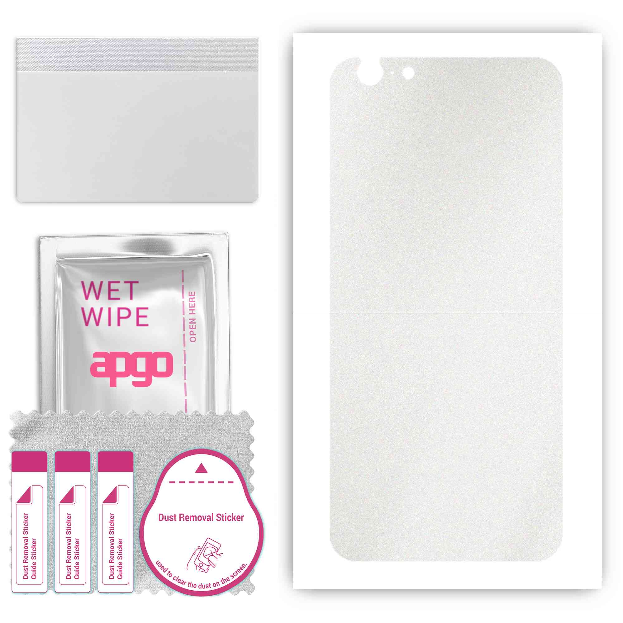 apgo Захисна наклейка для задньої панелі, сумісна з Apple iPhone 6s, Wrap Film, Foil, Vinyl - Pattern Matte Transparent
apgo Захисна наклейка для задньої панелі, сумісна з Apple iPhone 6s, Wrap Film, Foil, Vinyl - Pattern Matte Transparent