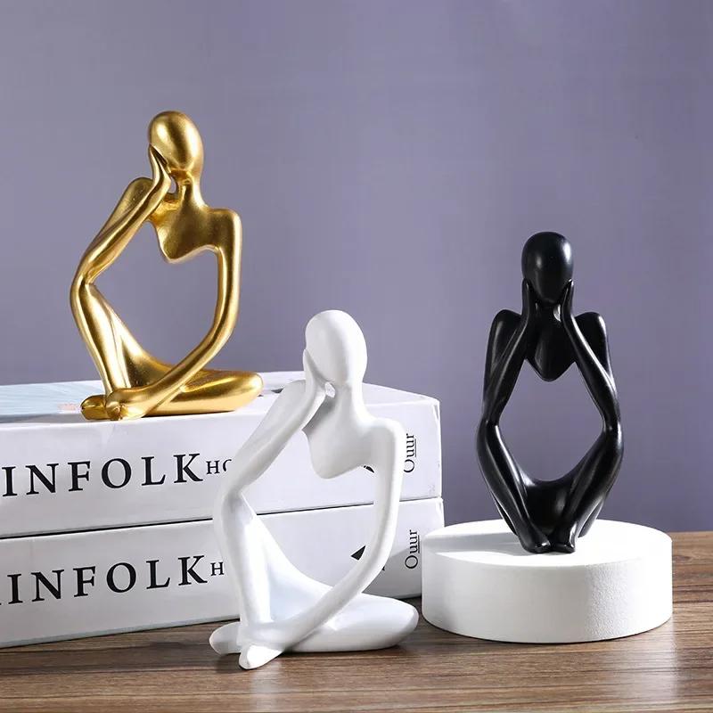 Sand Color The Thinker Abstract Statues Sculptures Yoga Figurine Nordic Living Room Home Decor Decoration Home Desk Ornaments
Sand Color The Thinker Abstract Statues Sculptures Yoga Figurine Nordic Living Room Home Decor Decoration Home Desk Ornaments