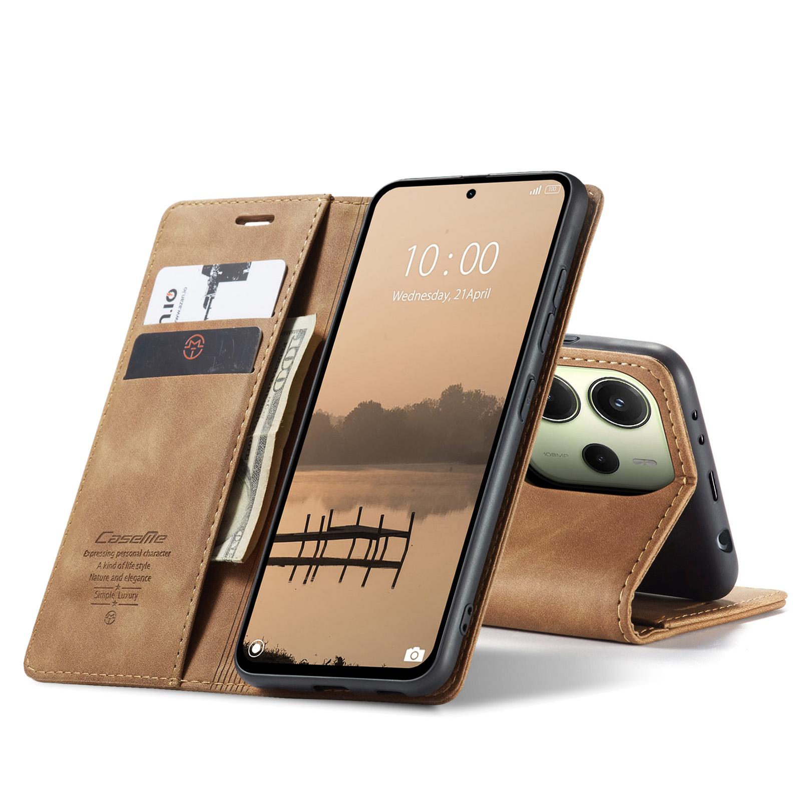 For Xiaomi Redmi Note 14 4G (163.25x76.55x8.16mm) Wallet Case CASEME 013 Series PU Leather Phone Cover Stand Brown
For Xiaomi Redmi Note 14 4G (163.25x76.55x8.16mm) Wallet Case CASEME 013 Series PU Leather Phone Cover Stand Brown