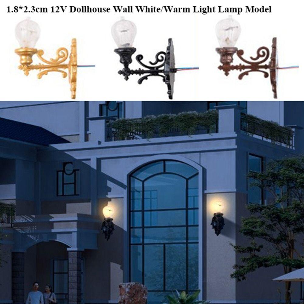 1.8*2.3cm White/Warm Light Model 12V Garden Yard Led Light High Quality Dollhouse Wall Lamp Warm Light Bronze
1.8*2.3cm White/Warm Light Model 12V Garden Yard Led Light High Quality Dollhouse Wall Lamp Warm Light Bronze