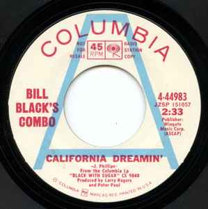 7inch Record BILL BLACK S COMBO - California Dreamin / The Funky Tra 444983PROMO Columbia 1969 US Jazz Used
7inch Record BILL BLACK S COMBO - California Dreamin / The Funky Tra 444983PROMO Columbia 1969 US Jazz Used
