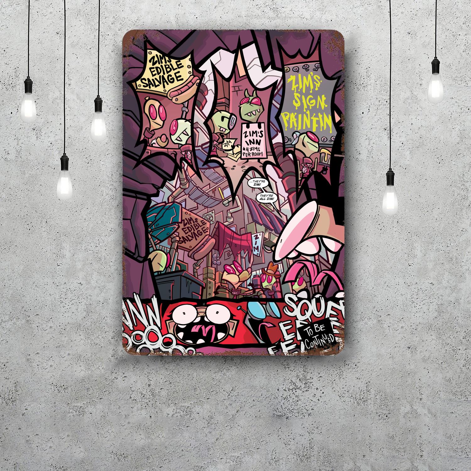 invader zim Classic Poster Rusty Metal Plaque Retro Decorative Plate Bar Man Cave Garage Club Metal Sign Wall Decoration 20x30cm(7.8x11.8inch)
invader zim Classic Poster Rusty Metal Plaque Retro Decorative Plate Bar Man Cave Garage Club Metal Sign Wall Decoration 20x30cm(7.8x11.8inch)