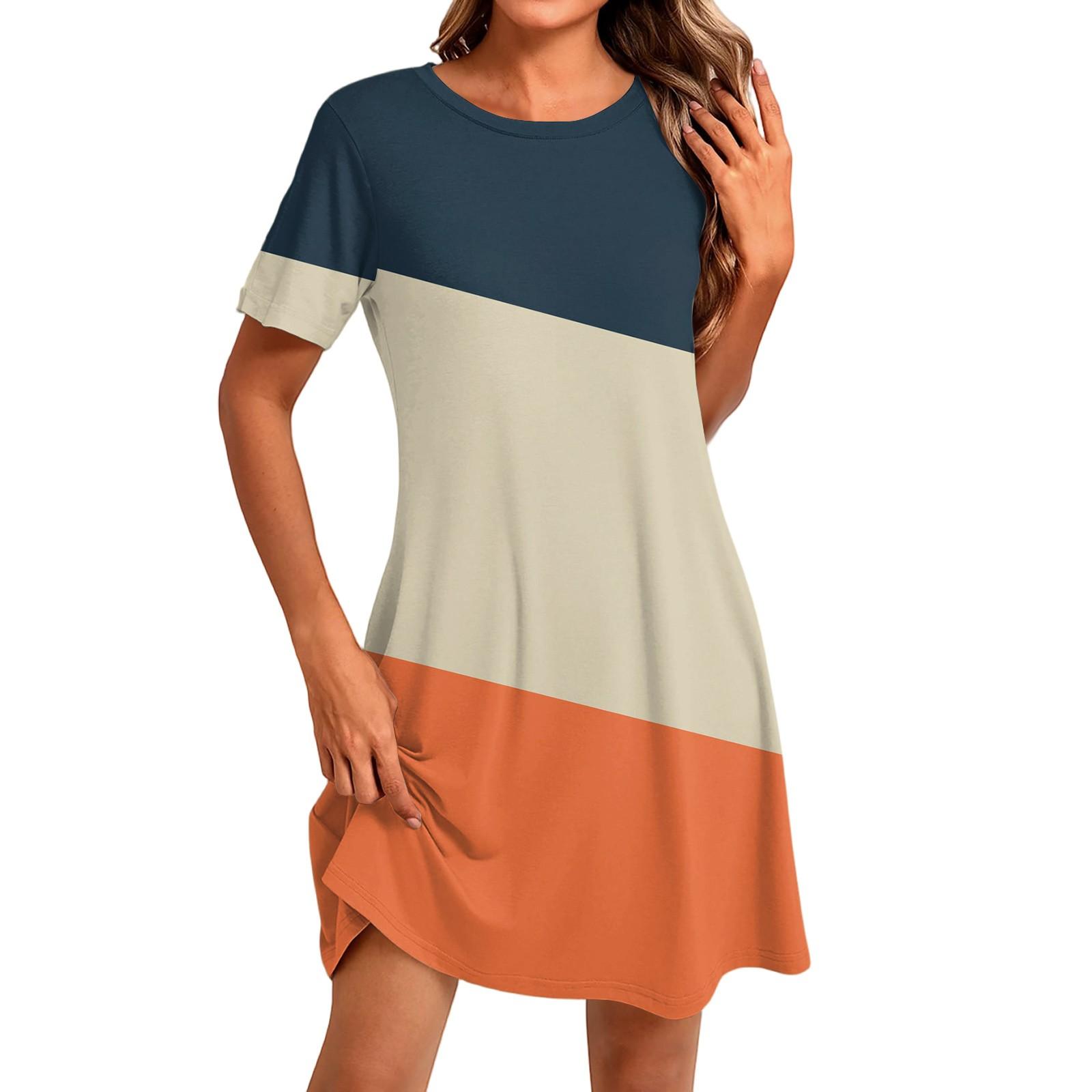 Жіноча Мода Повсякденний Принт Круглий Виріз Короткий Рукав Коротка Сукня XL бежевий
Жіноча Мода Повсякденний Принт Круглий Виріз Короткий Рукав Коротка Сукня XL бежевий