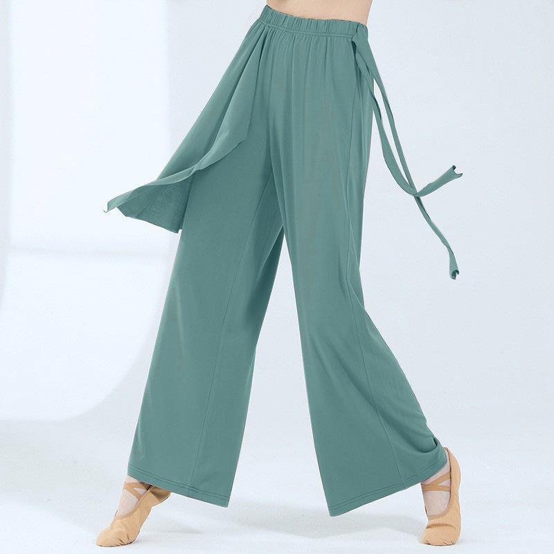 Soft Modern Dance Pants Loose Ribbon Wide Leg Dancing Trousers Chinese Classical Dance Performance Ladies Yoga Pants for Adult XL світло-зелений колір
Soft Modern Dance Pants Loose Ribbon Wide Leg Dancing Trousers Chinese Classical Dance Performance Ladies Yoga Pants for Adult XL світло-зелений колір