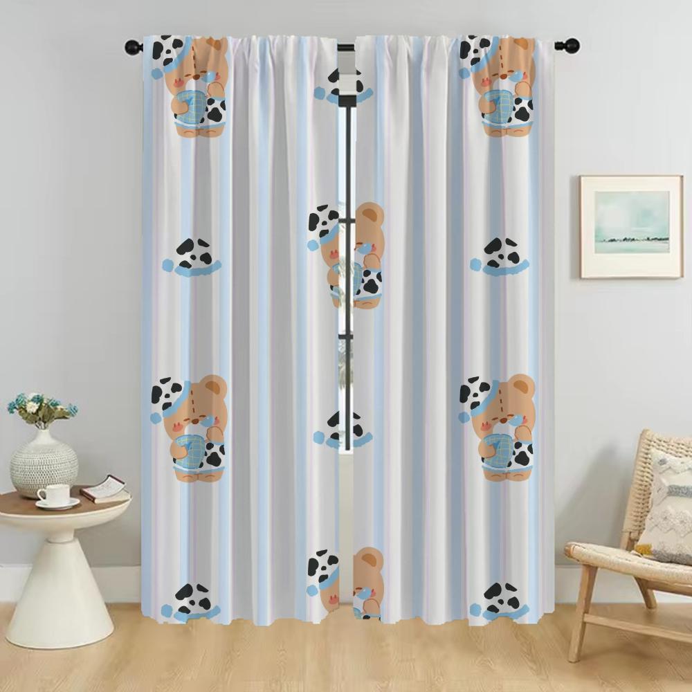 Set Of 2 Sleeping Bear Curtains Camera Shades Partition Living Room Halloween Decoration Child Modern Mosquito Repellent Made Polyester Area Window W100*H130(CM)-Grommet top&2PCS
Set Of 2 Sleeping Bear Curtains Camera Shades Partition Living Room Halloween Decoration Child Modern Mosquito Repellent Made Polyester Area Window W100*H130(CM)-Grommet top&2PCS