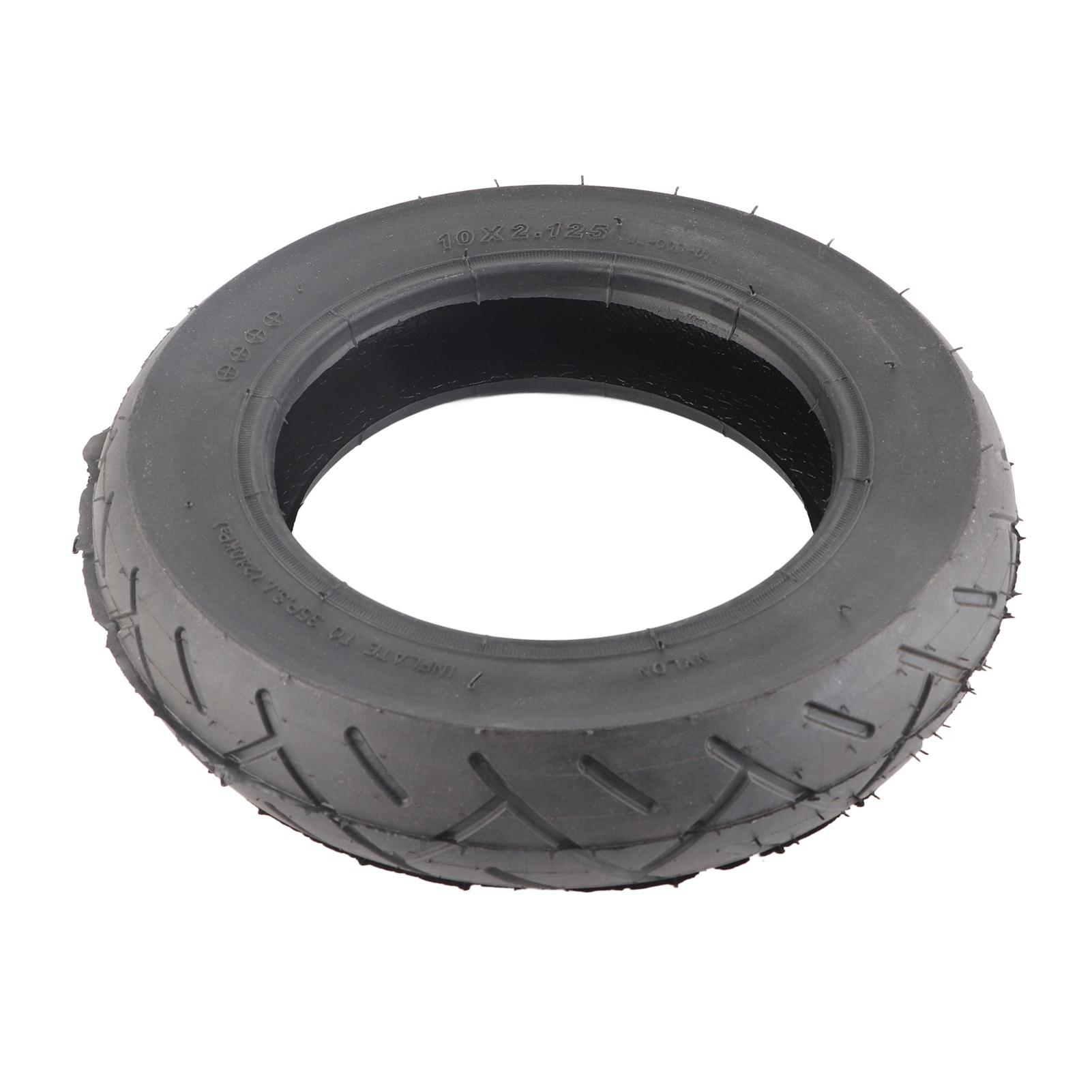 Electric Scooter Tire Rubber Sturdy Shock Resistant Buffering Groove Inflation Tyre 10x2.125
Electric Scooter Tire Rubber Sturdy Shock Resistant Buffering Groove Inflation Tyre 10x2.125