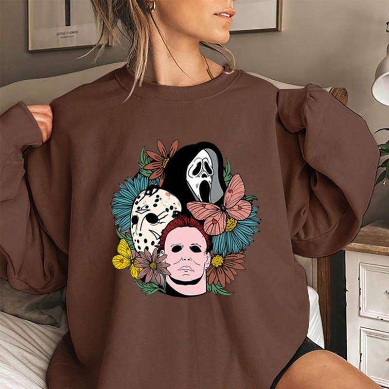 Autumn & Winter Women s Heavyweight Cotton-Blend Crew Neck Letter Print Halloween Sweatshirt 5XL
Autumn & Winter Women s Heavyweight Cotton-Blend Crew Neck Letter Print Halloween Sweatshirt 5XL