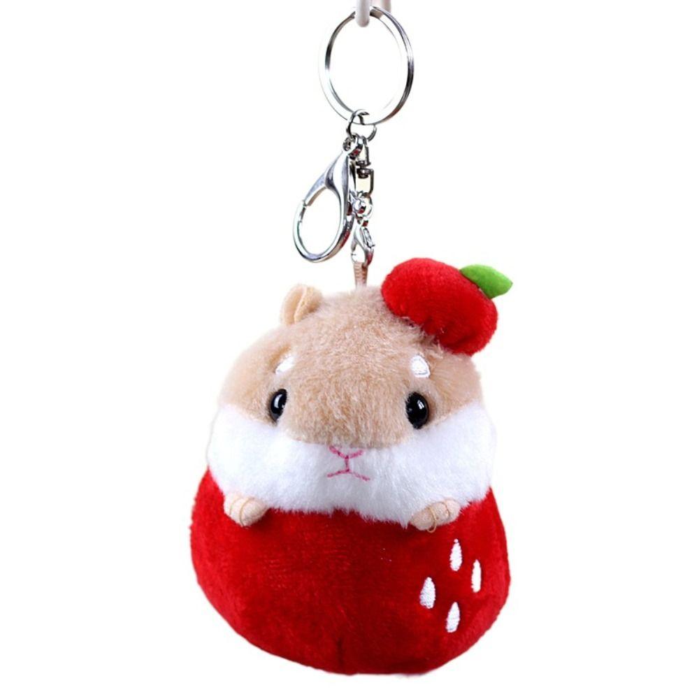 Couple Kawaii Cartoon Backpack Decor Plush Toy Keyring Korean Style Pendant Fruit Hamster Keychain red
Couple Kawaii Cartoon Backpack Decor Plush Toy Keyring Korean Style Pendant Fruit Hamster Keychain red