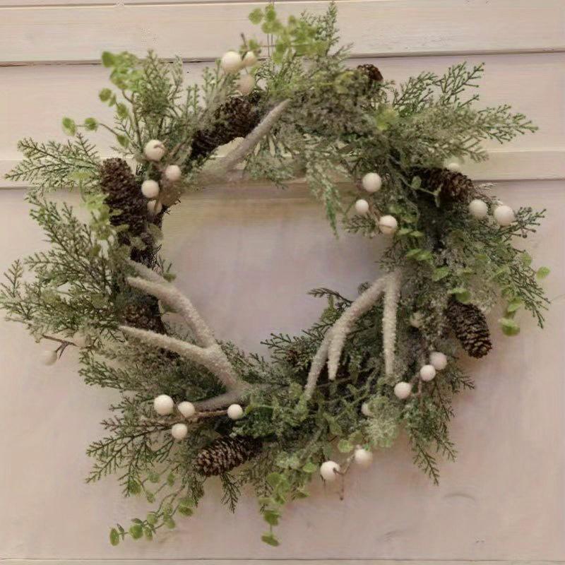 1 шт. Имитация Рождественских украшений Оленьи рога Подвесной венок для двери для улицы Двор Патио Сад Дом Праздничное украшение 40cm
1 шт. Имитация Рождественских украшений Оленьи рога Подвесной венок для двери для улицы Двор Патио Сад Дом Праздничное украшение 40cm