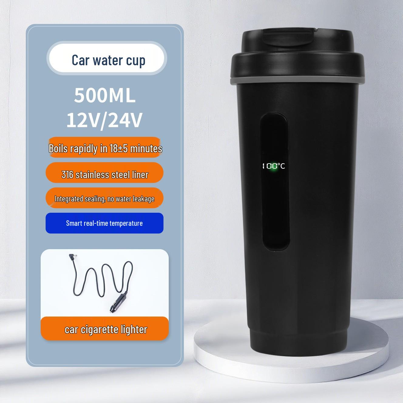 12V/24V Portable Car & Home Electric Heating Cup
12V/24V Portable Car & Home Electric Heating Cup