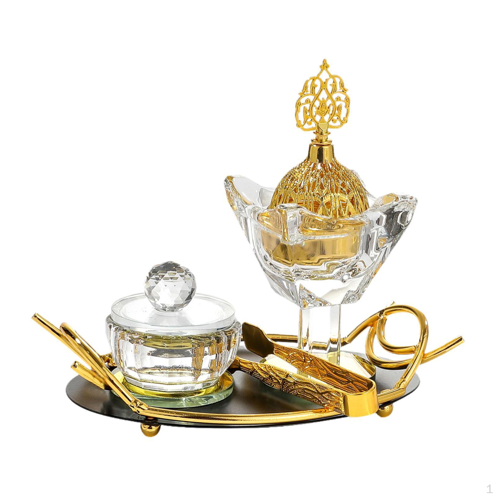 Арабский держатель для благовоний, стеклянный набор благовоний с местом для хранения, специальный диффузор Рамадан Black Tray
Арабский держатель для благовоний, стеклянный набор благовоний с местом для хранения, специальный диффузор Рамадан Black Tray