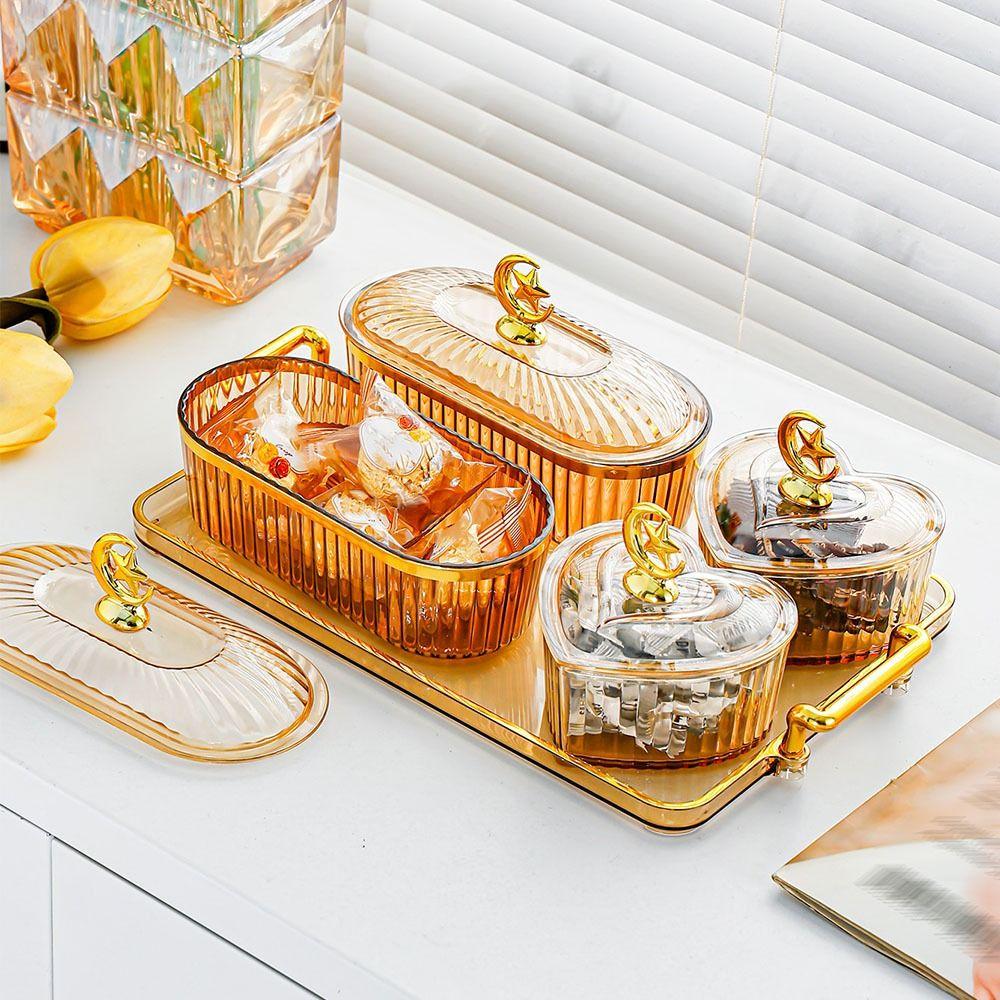 Transparent Fruit Snack Storage Tray Divided Snack Serving Container Home Kitchen Amber-A
Transparent Fruit Snack Storage Tray Divided Snack Serving Container Home Kitchen Amber-A