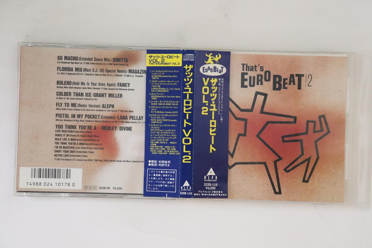 CD VARIOUS - That s Eurobeat VOL.2 32XB116 Alfa Internatio 1986 Japan Obi Dance & Electronica Used
CD VARIOUS - That s Eurobeat VOL.2 32XB116 Alfa Internatio 1986 Japan Obi Dance & Electronica Used
