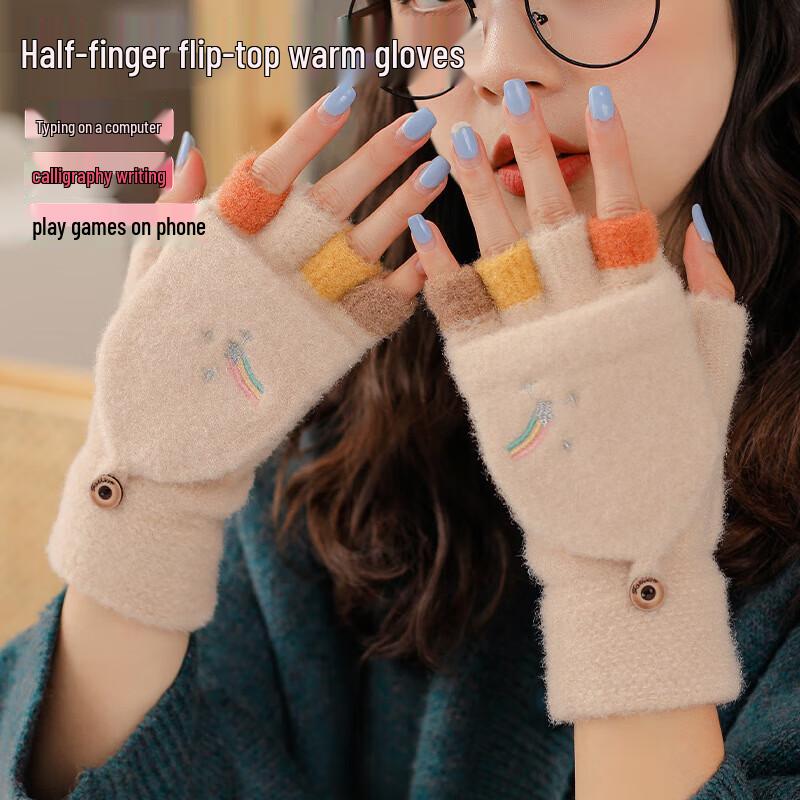 Зимние вязаные перчатки без пальцев с откидным верхом
Зимние вязаные перчатки без пальцев с откидным верхом