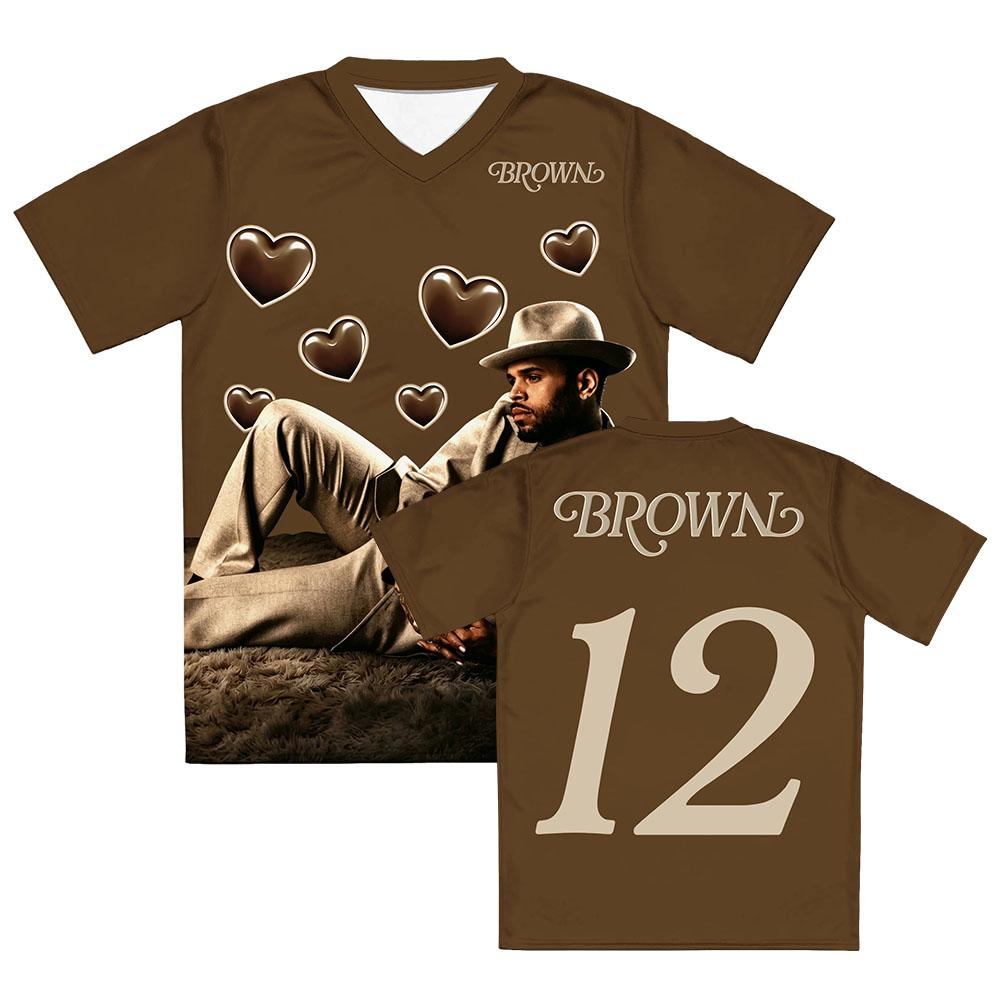 Chris BROWN ALBUM FOOTBALL JERSEY Loose Short Sleeve V-neck Men T-shirt Fashion Summer Graphic Print Merch Unisex Soft Tshirts XXS
Chris BROWN ALBUM FOOTBALL JERSEY Loose Short Sleeve V-neck Men T-shirt Fashion Summer Graphic Print Merch Unisex Soft Tshirts XXS