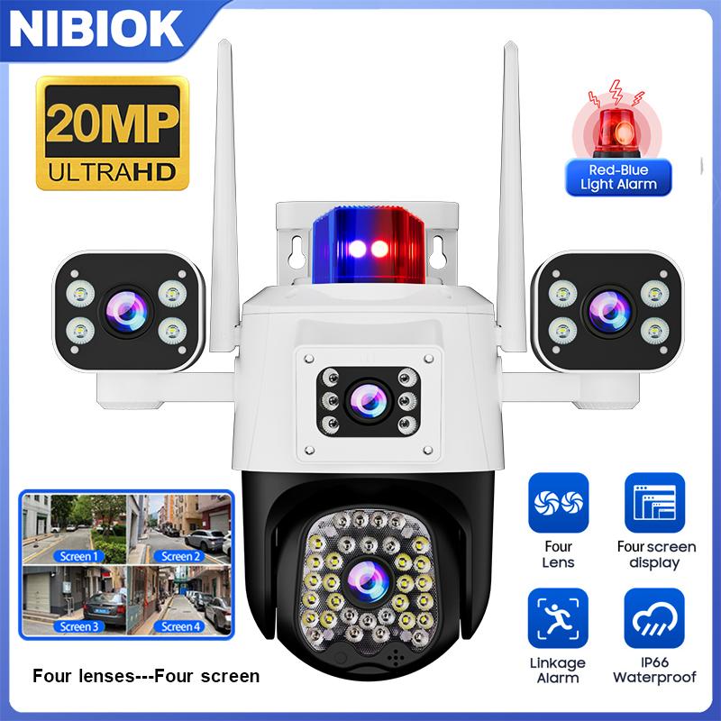 NIBIOK Чотириоб єктивна зовнішня камера WIFI HD 20MP світлодіодна сигналізація водонепроникна відеокамера нічного бачення двосторонній домофон мобільний стеження Camera
NIBIOK Чотириоб єктивна зовнішня камера WIFI HD 20MP світлодіодна сигналізація водонепроникна відеокамера нічного бачення двосторонній домофон мобільний стеження Camera