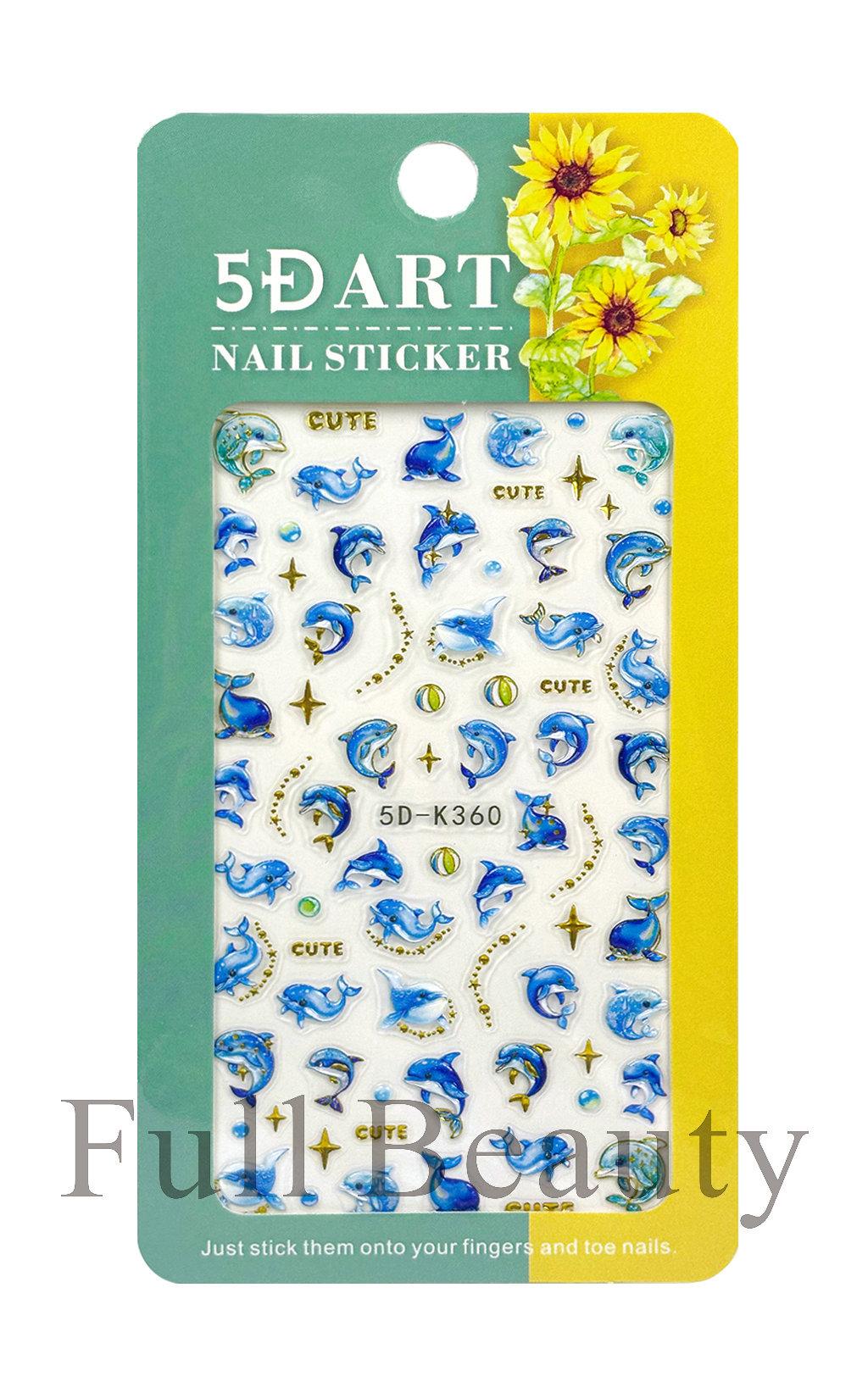 New Nail Embossed Summer Ocean Cartoon Dolphin Mermaid Nail Art Sticker normal specifications
New Nail Embossed Summer Ocean Cartoon Dolphin Mermaid Nail Art Sticker normal specifications