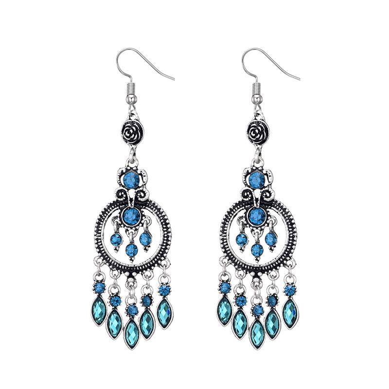 Classic Trendy Geometric Earrings For Women Crystal Ethnic Drop Dangle Long Earings Rose Flower Vintage Earrings Zircon Brincos синий
Classic Trendy Geometric Earrings For Women Crystal Ethnic Drop Dangle Long Earings Rose Flower Vintage Earrings Zircon Brincos синий