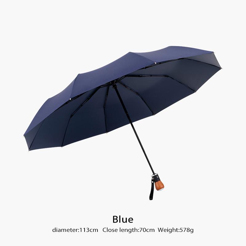 Автоматические складные зонты для защиты от дождя и солнца, УФ-излучения, складной зонт для мужчин, деловой зонт с деревянной ручкой, большой ветрозащитный синий
Автоматические складные зонты для защиты от дождя и солнца, УФ-излучения, складной зонт для мужчин, деловой зонт с деревянной ручкой, большой ветрозащитный синий