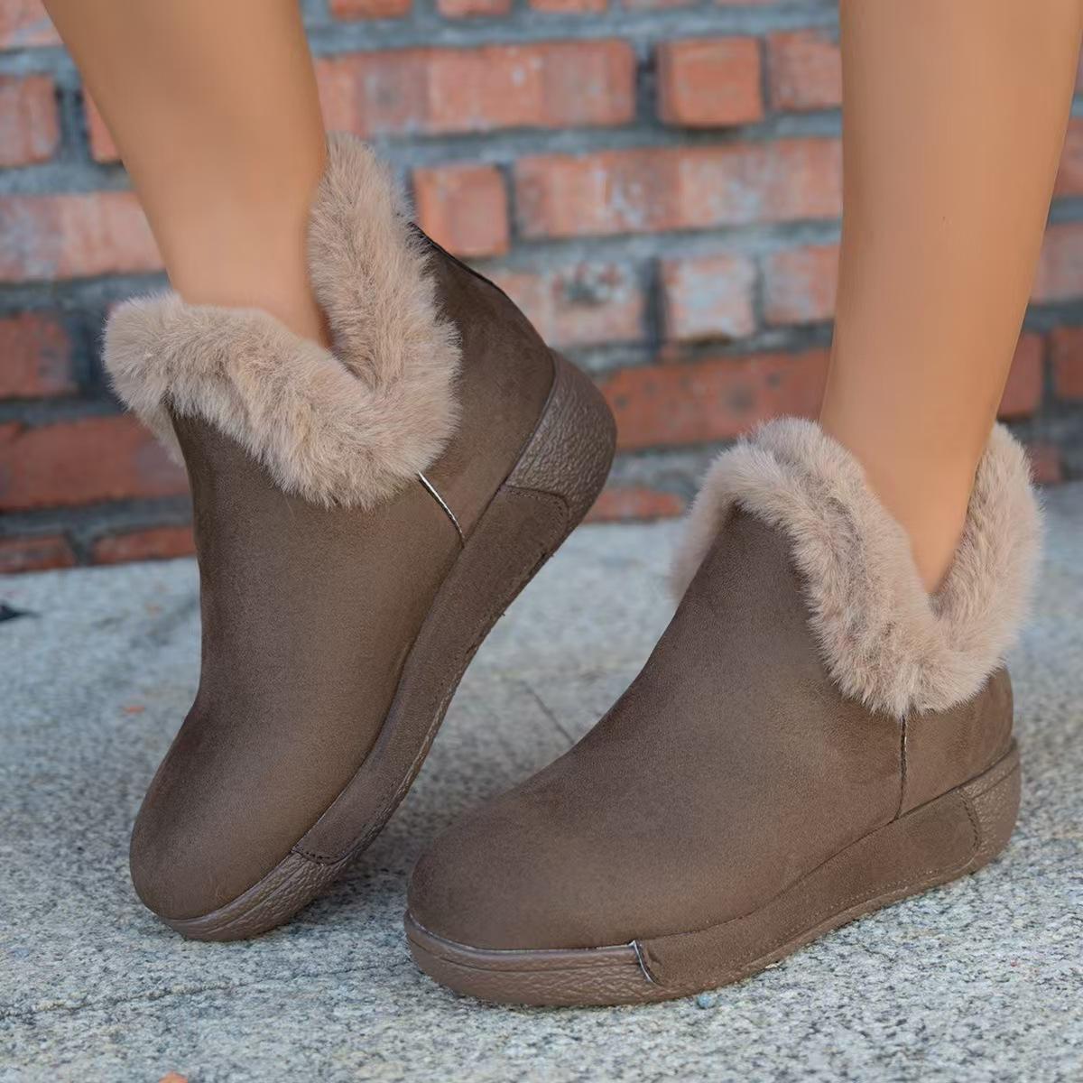 Shoes for Women Plus Size 36-43 Winter Fashion Short Plush Warm Comfortable Slip on Platform Flat Non-slip Ankle Snow Boots 2026 43 темно-коричневого кольору
Shoes for Women Plus Size 36-43 Winter Fashion Short Plush Warm Comfortable Slip on Platform Flat Non-slip Ankle Snow Boots 2026 43 темно-коричневого кольору