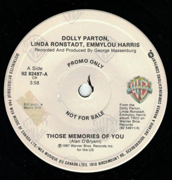 7inch Record DOLLY PARTON LINDA RONSTADT EMMYL Those Memories Of You My Dear Com 9282487PROMO Warner Bros. Re 1987 Canada CountryFolk Used
7inch Record DOLLY PARTON LINDA RONSTADT EMMYL Those Memories Of You My Dear Com 9282487PROMO Warner Bros. Re 1987 Canada CountryFolk Used