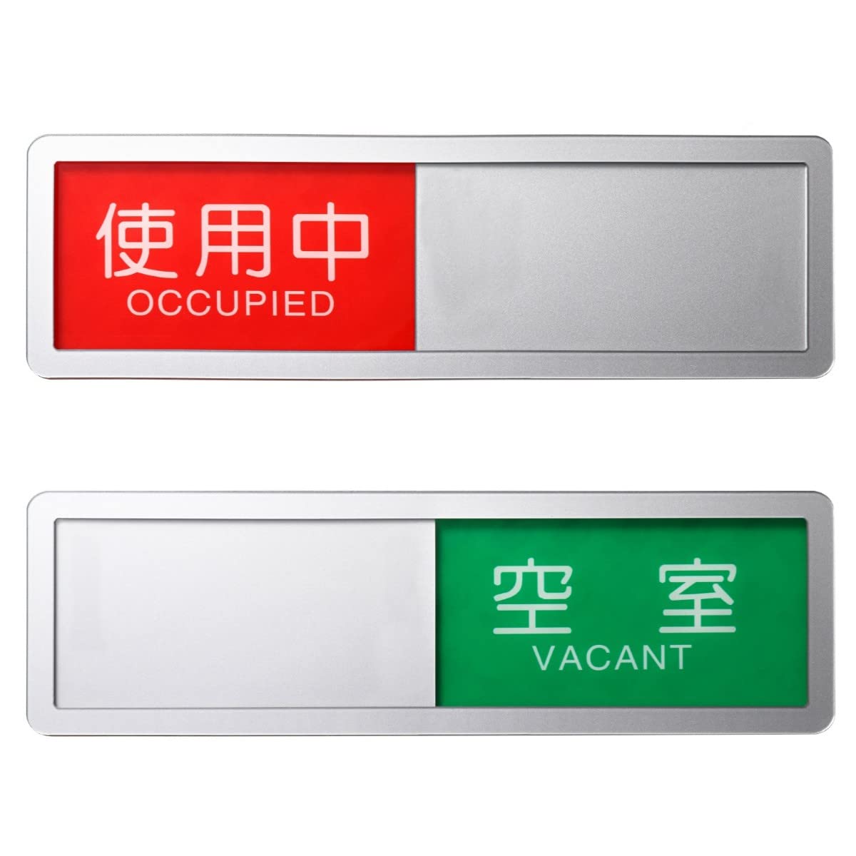 RINDEN In Use Vacant Sliding Sign Acrylic with 1 For Indoor Use Plate, Material, Silver, Tape, Piece,
RINDEN In Use Vacant Sliding Sign Acrylic with 1 For Indoor Use Plate, Material, Silver, Tape, Piece,
