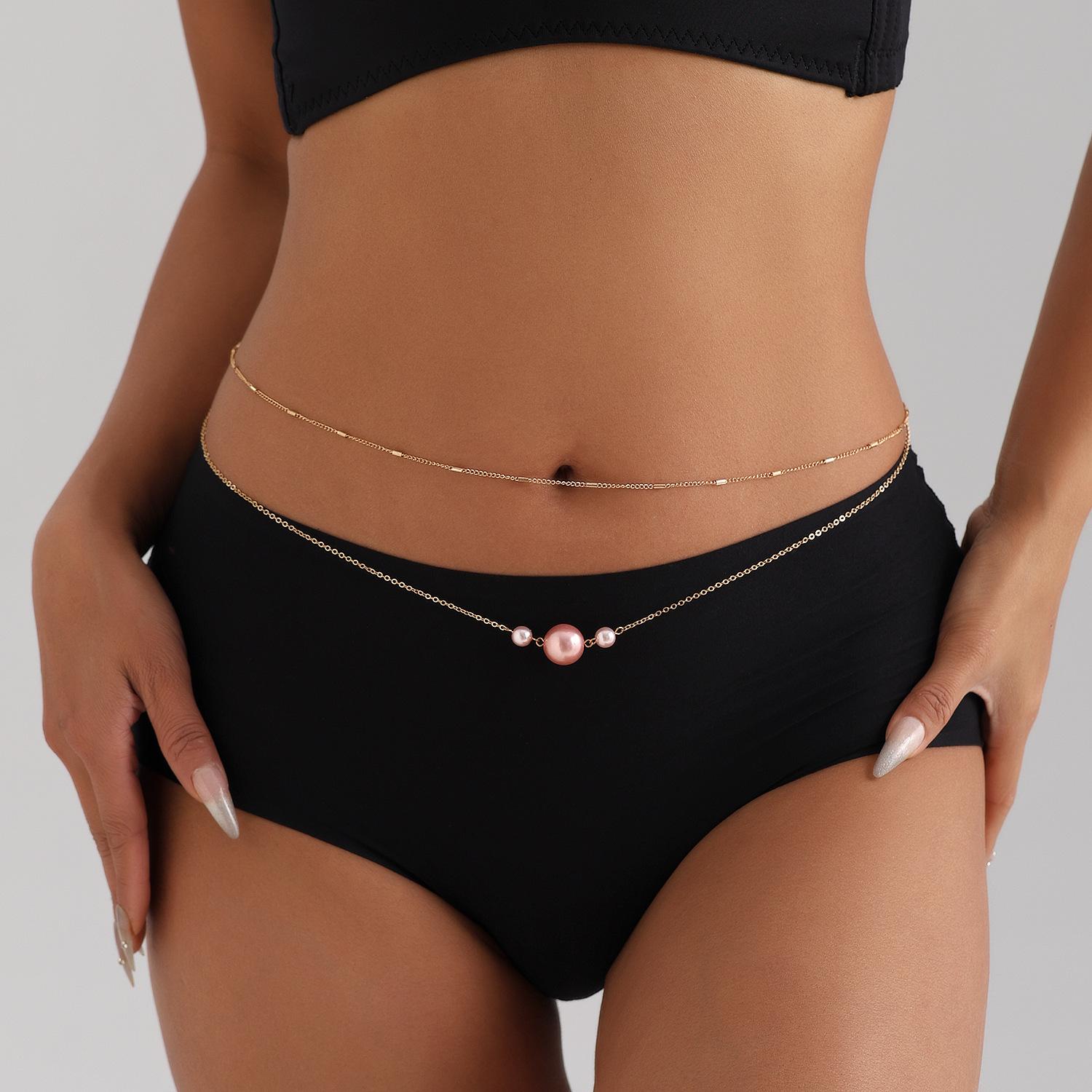 Accessories Women S Fine Metal Chain Belt Double Body Chain Simple Casual Pink Imitation Pearl Waist Chain золотий
Accessories Women S Fine Metal Chain Belt Double Body Chain Simple Casual Pink Imitation Pearl Waist Chain золотий